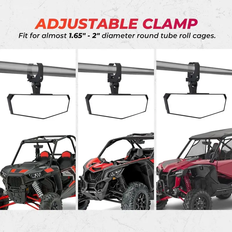 Kemimoto Polaris Rzr Pro Xp "1.5-2" Rear View Mirror 2