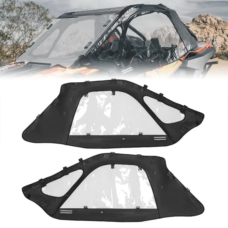 Kemimoto Polaris Rzr Pro Xp Soft Cab Enclosure Upper Doors - 2 Seat 1