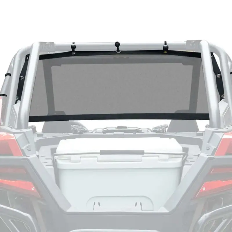 Kemimoto Polaris Rzr Pro Xp Soft Rear Window Net & Overhead Roof Storage Bag 2