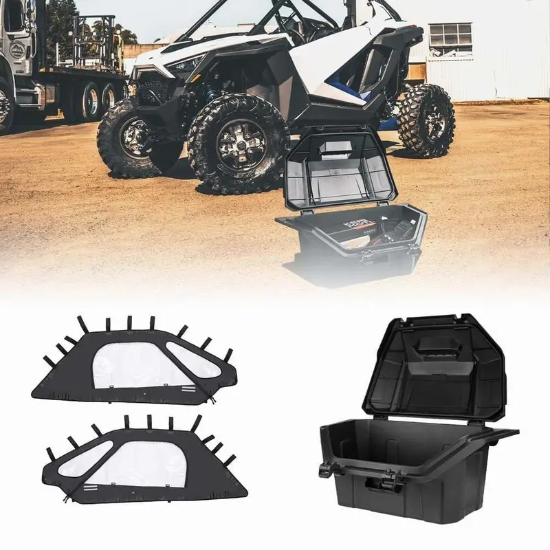 Kemimoto Polaris Rzr Pro Xp Soft Upper Doors & Rear Cargo Storage Box 1