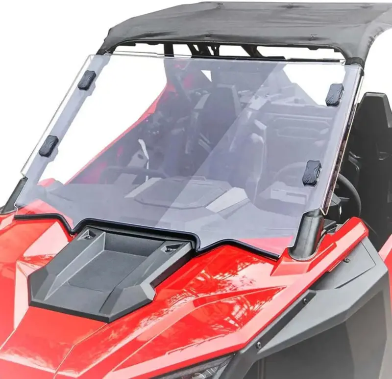 Kemimoto Polaris Rzr Pro Xp Soft Upper Doors With Zippers & Scratch Resistant Full Windshield 2