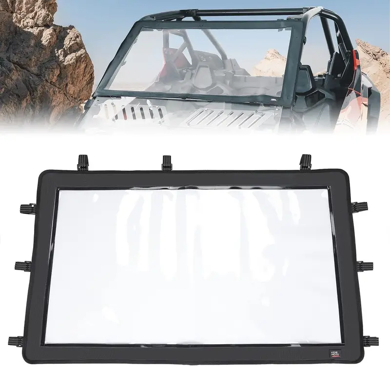 Kemimoto Polaris Rzr Pro Xp Utv Front Windshield Pvc 1