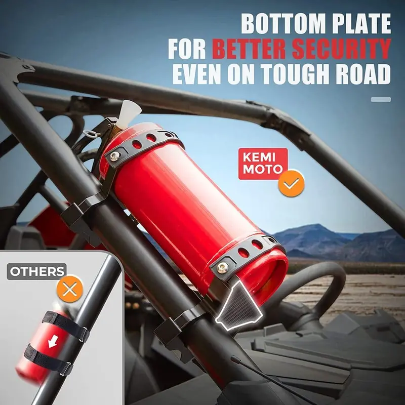Kemimoto Polaris Rzr Utv Fire Extinguisher Holder 1