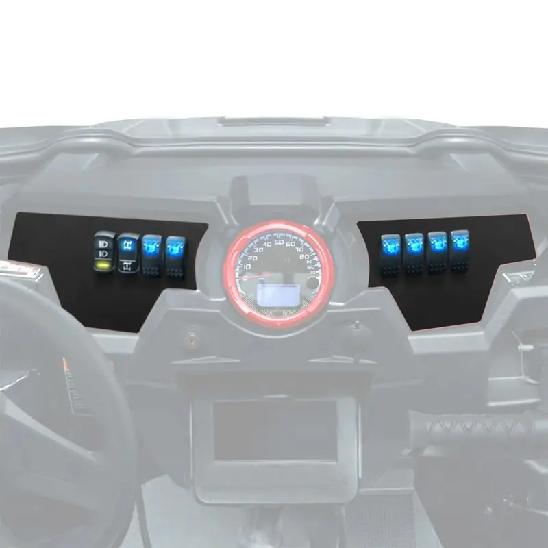 Kemimoto Polaris Rzr Xp 1000 8 Switch Aluminum Dash Panel - 2 Set 1