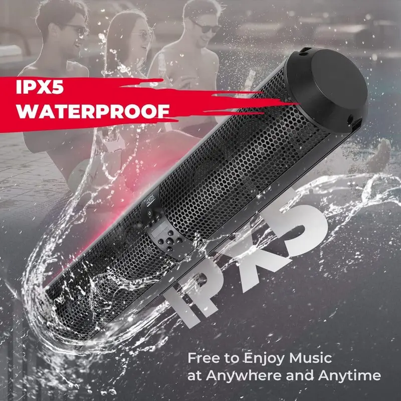 Kemimoto Polaris Rzr Xp 1000/800 Utv Bluetooth Sound Bar - 6 Speaker 2