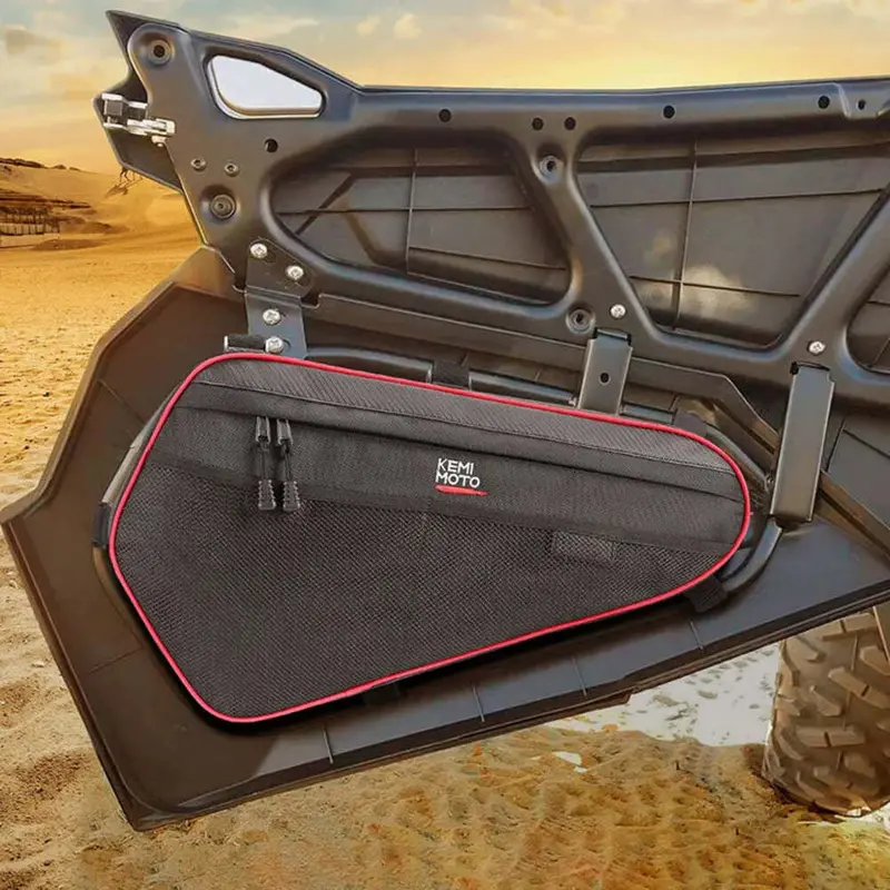 Kemimoto Polaris Rzr Xp 1000 Front Soft Windshield & Lower Door Storage Bag 2