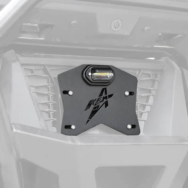 Kemimoto Polaris Rzr Xp 1000 Universal Led License Plate Bracket Kit 1