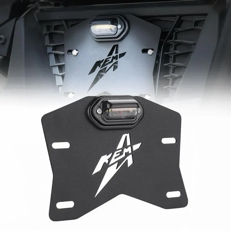 Kemimoto Polaris Rzr Xp 1000 Universal Led License Plate Bracket Kit 2