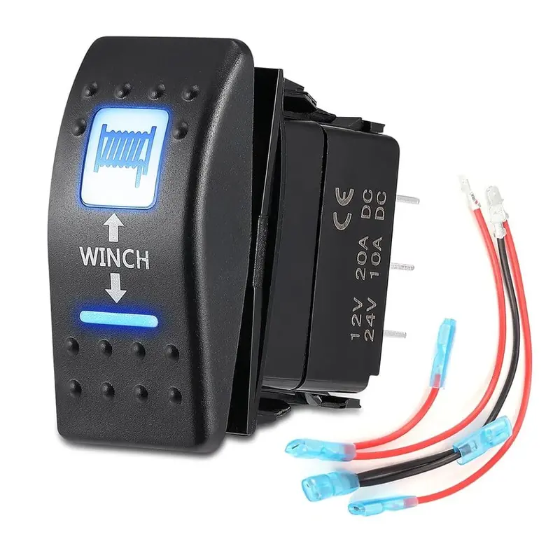 Kemimoto Polaris Rzr Xp 1000 Winch Rocker Switches - 7 Pin 1