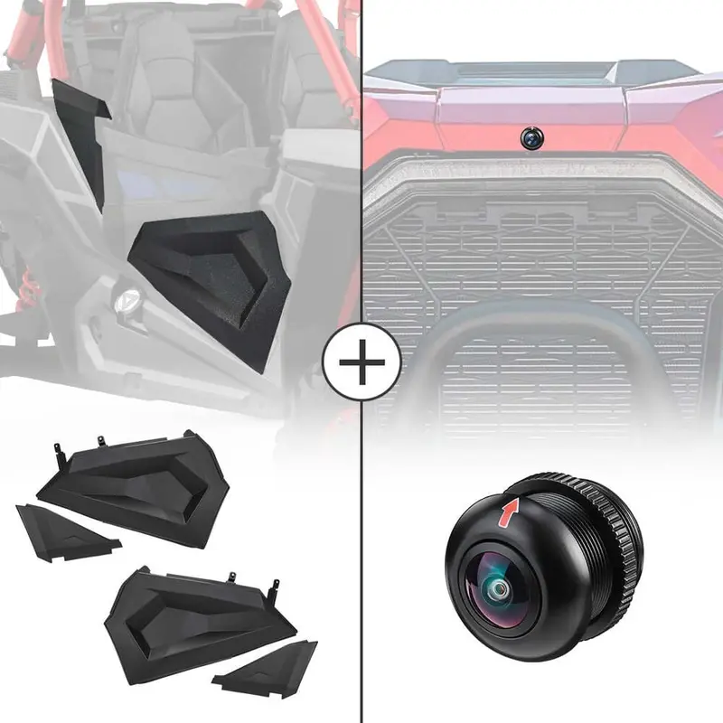 Kemimoto Polaris Rzr Xp Turbo Lower Half Door & Front Camera 1