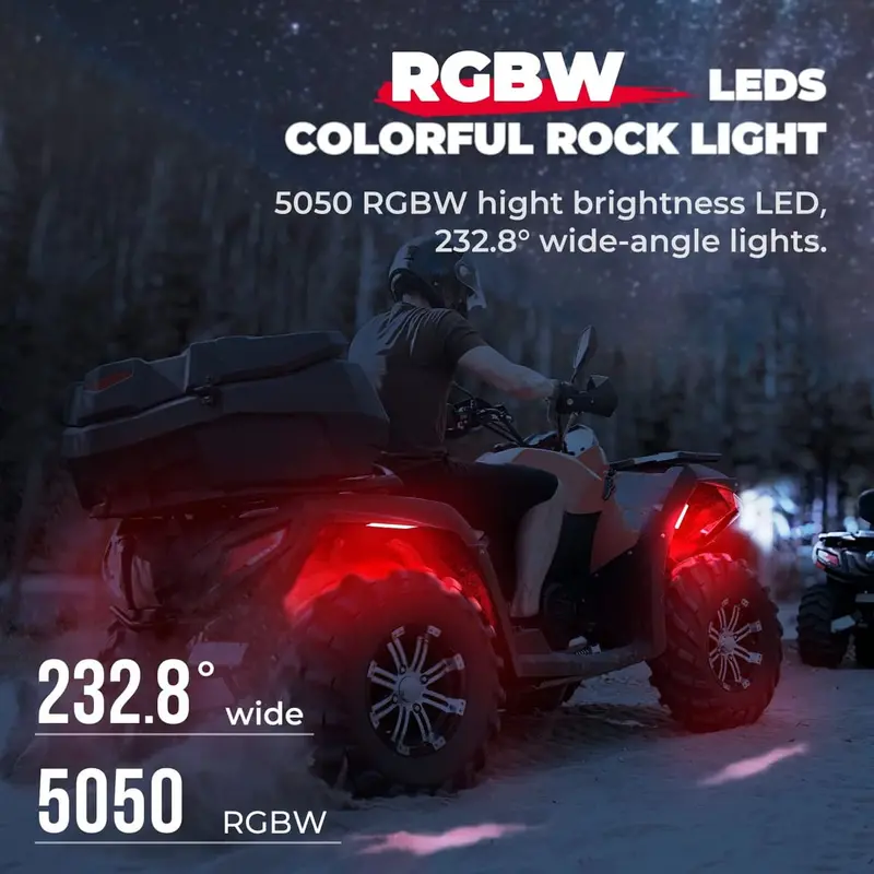 Kemimoto Universal 6 Pods Rgb Rock Light Kit 2