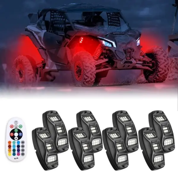 Kemimoto Universal 8 Pods Rgb Rock Light Kit 1