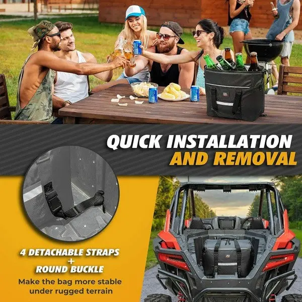 Kemimoto Universal Utv Insulated Mountable Cooler Rear Bag 2