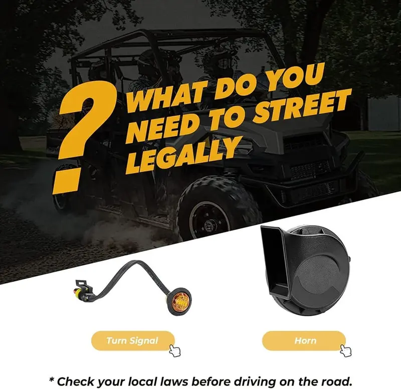 Kemimoto Universial Utv 105D Horn & Turn Signal Kit 2
