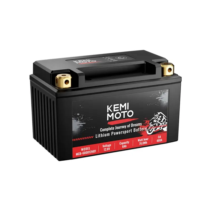Kemimoto Utv/Atv Life Po4 12V 6Ah Lithium Battery 1