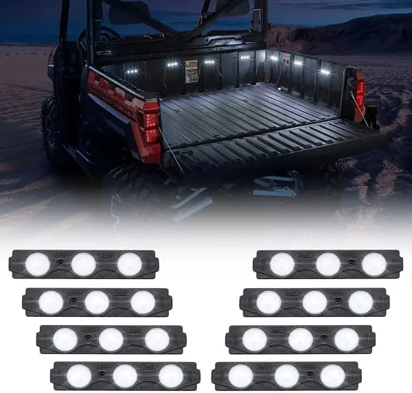 Kemimoto Utv Bed Lights / Cargo Cab Lights - 8 Pcs 1