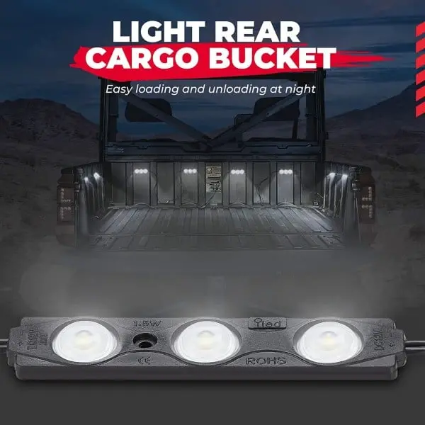 Kemimoto Utv Bed Lights / Cargo Cab Lights - 8 Pcs 2