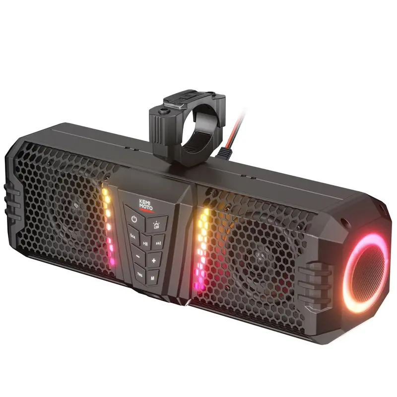 Kemimoto Utv Golf Cart Marine Boat Midnight 40 16'' Rgb Bluetooth Sound Bar 1