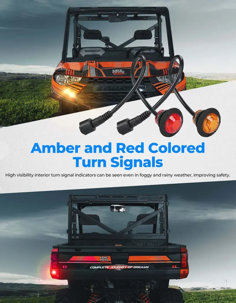 Kemimoto Utv Plug & Play Turn Signal Kit 2