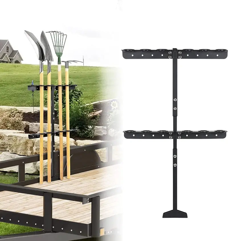 Kemimoto Utv Truck Trailer Mower Landscape Hand Tool Rack W/ 6 Hole 1