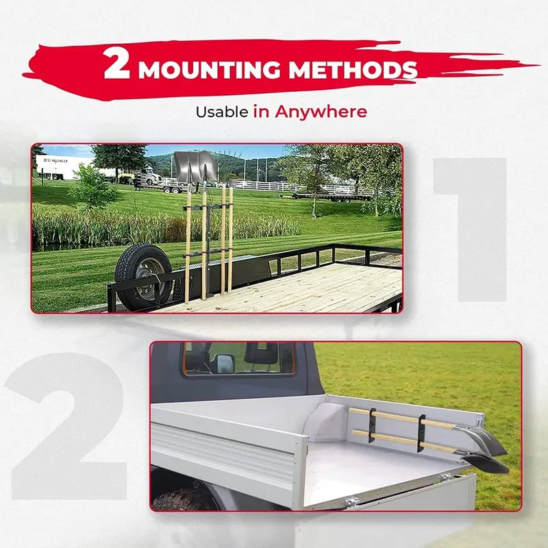 Kemimoto Utv Truck Trailer Mower Landscape Hand Tool Rack W/ 6 Hole 2