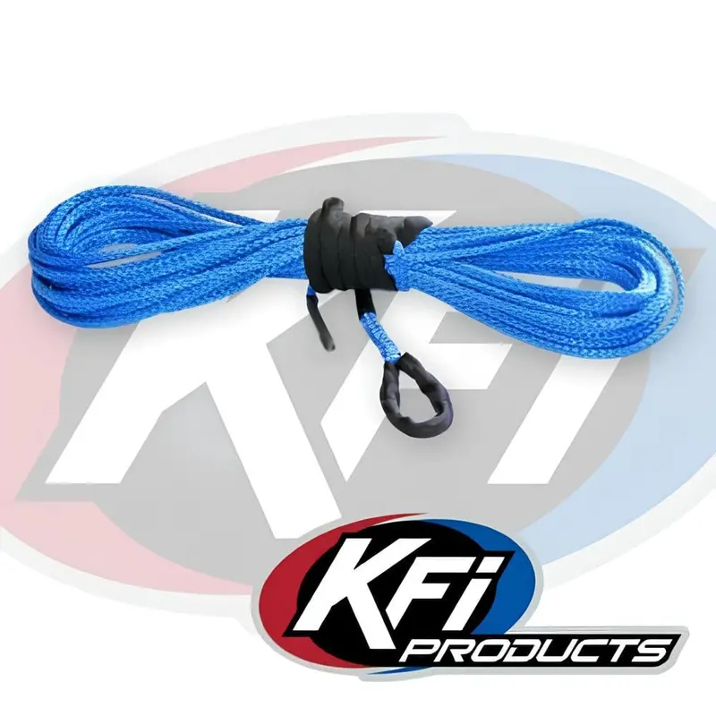 Kfi 3/16" Synthetic 50' Atv Blue Winch Cable 1