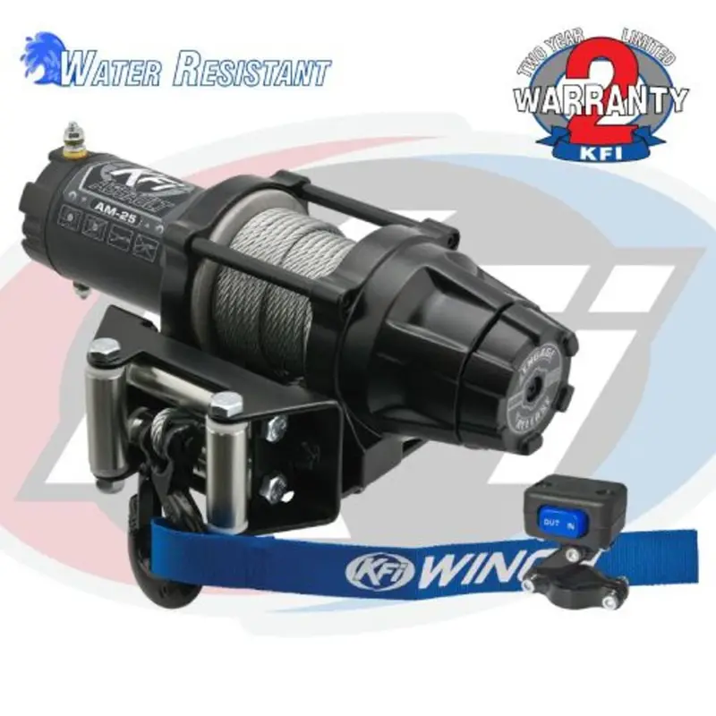 Kfi 3/16"X 45.9" Cable 2500 Lbs Assault Winch 1