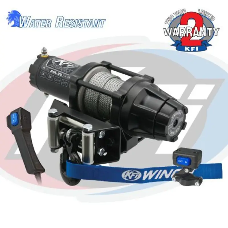 Kfi 3/16"X 45.9" Cable 3500 Lbs Assault Winch 1