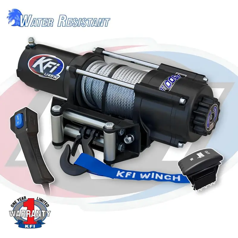 Kfi 4500 Lbs Utv Wide Winch 1