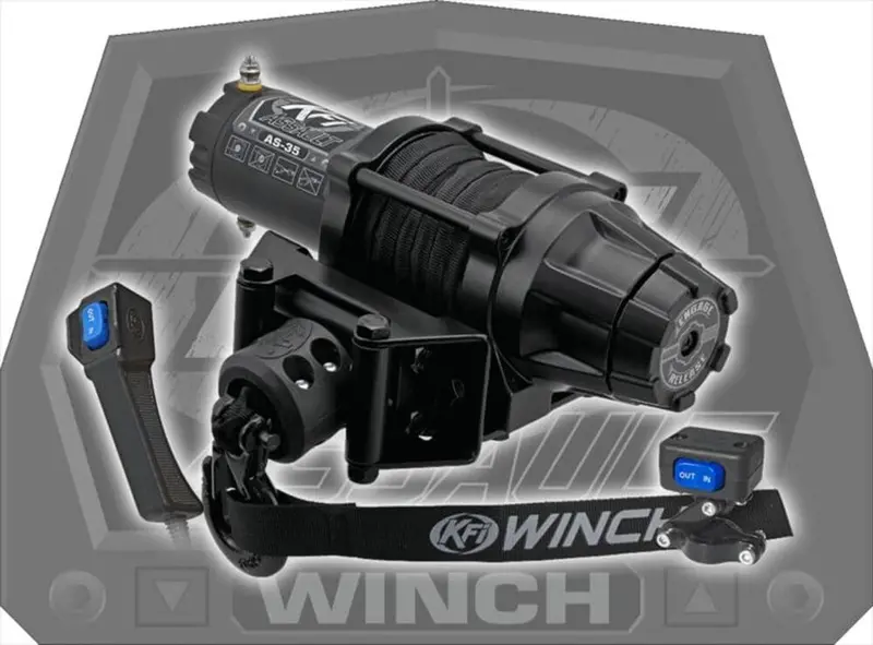 Kfi 50' Synthetic Cable 3500 Lbs Assault Winch 2