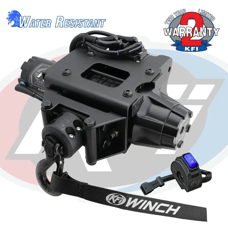 Kfi Polaris 3500Lbs Assault Plug-N-Play Winch 1