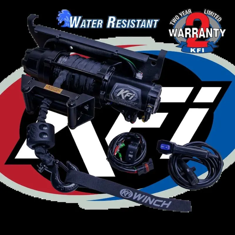 Kfi Polaris Ranger Xp 1000 5000Lbs Utv Assault Plug N Play Winch 1