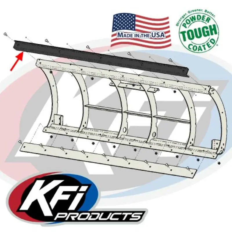 Kfi Replacement Pro-Poly Plow Blade Top Hold Down Bar 1