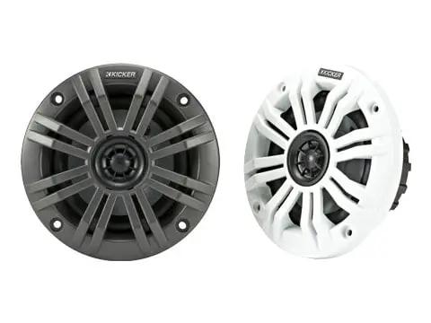 Kicker Km 4" 4Ω Coaxial Speakers - Pair 1