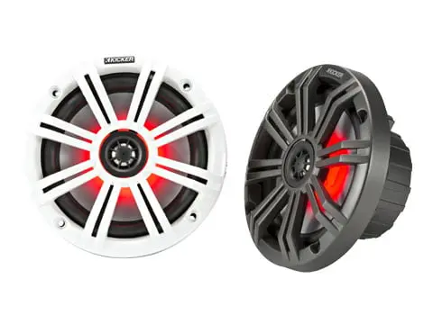 Kicker Km 6.5" 4Ω Led Coaxial Speakers - Pair 1