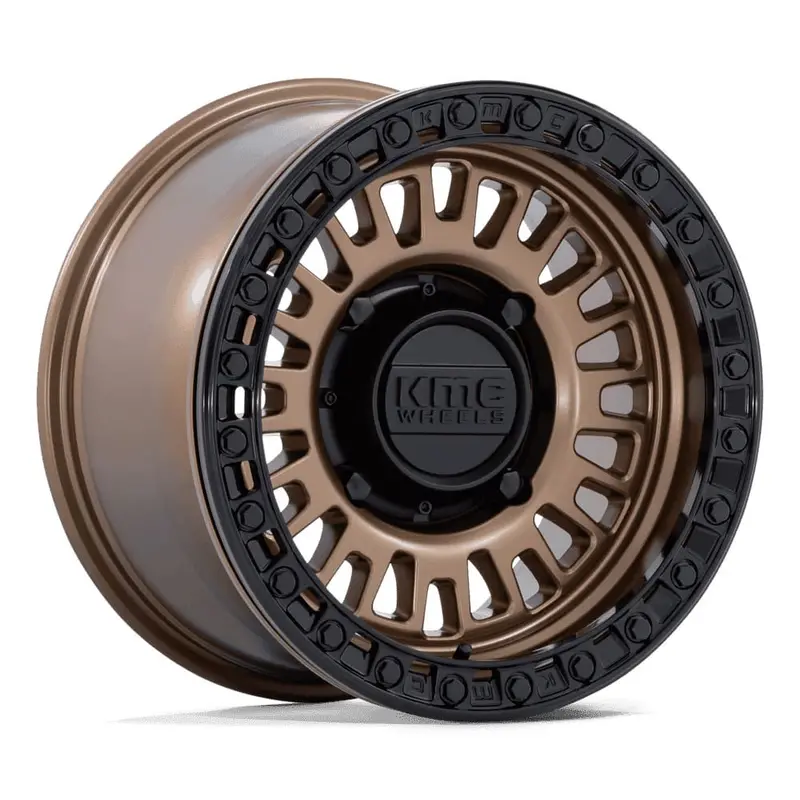 Kmc Aztec Utv Beadlock Wheels - Matte Bronze W/ Matte Black Rg 1