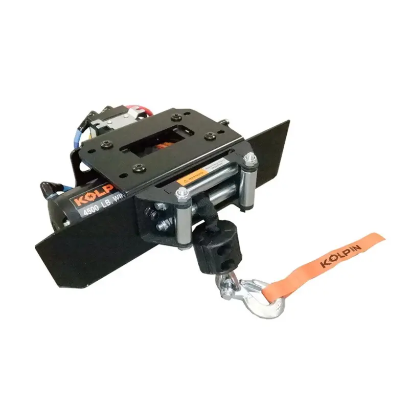 Kolpin '24 Polaris Rzr Xp Kolpin Quick Mount Winch 4500 Lb Synthetic Rope 1