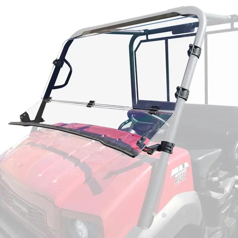 Kolpin Kawasaki Mule Utv Windshield Full Fixed Hinged 1