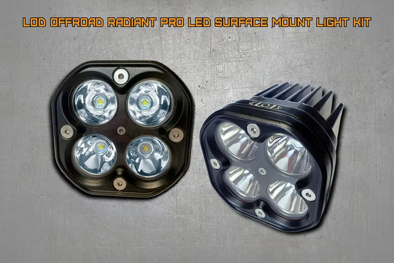 Lod Off-Road Radiant Pro Led Surface Mount Light Kit 1