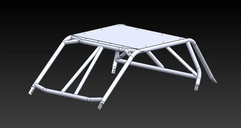 Lsk '14-'23 Polaris Rzr Xp 1000 2 Seat Flat Roof Kit 1