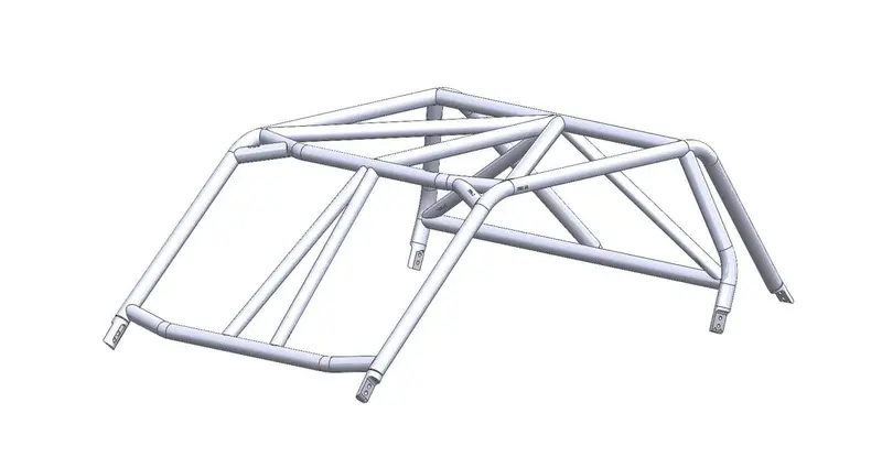 Lsk '14+ Polaris Rzr Xp 2 Seat Flat Cage 1