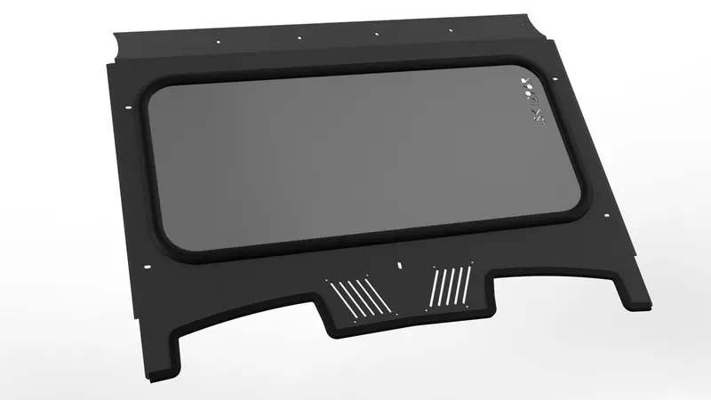 Lsk '19+ Polaris Rzr Xp 1000 2 Seat Radius Windshield Kit 1