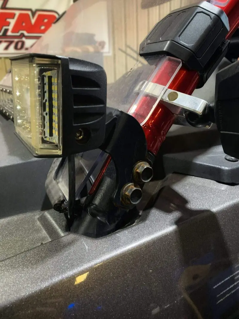 L&W Fab Polaris Rzr Light Bar Mounting Tabs 2