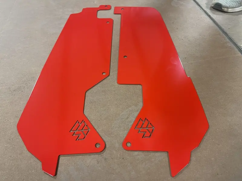 L&W Fab Polaris Rzr Pro Xp/Turbo R Rear Inner Fender Mud Guard 1