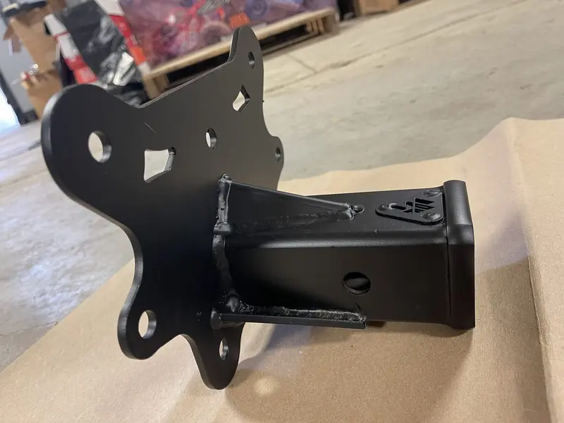 L&W Fab Polaris Rzr Turbo S Receiver Hitch Plate For Bumper 2