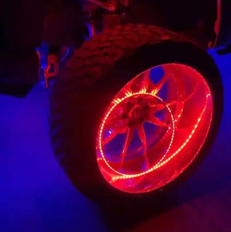 M Whips 12" Rgb Led Wheel Ring Light Kit 1