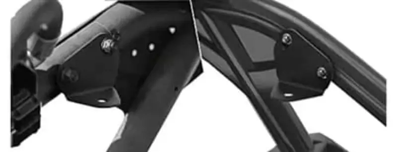 M Whips '17-'21 Can Am Maverick X3 Rear Pillar Whip/Pod Mounting Brackets - Pair 2