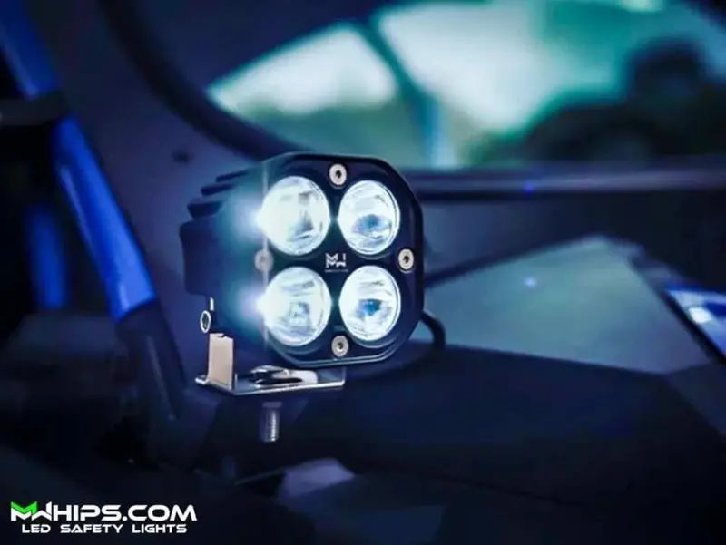 M Whips 3" 40W 3400L White Spot Light 1
