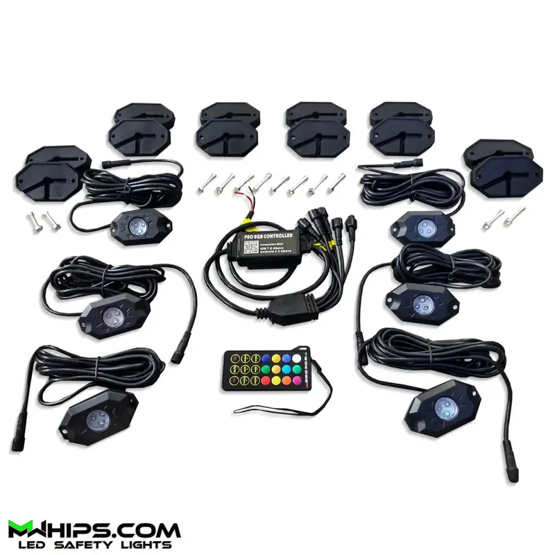 M Whips T2 Bluetooth Rgb Rock Kit - 4 Pods 2