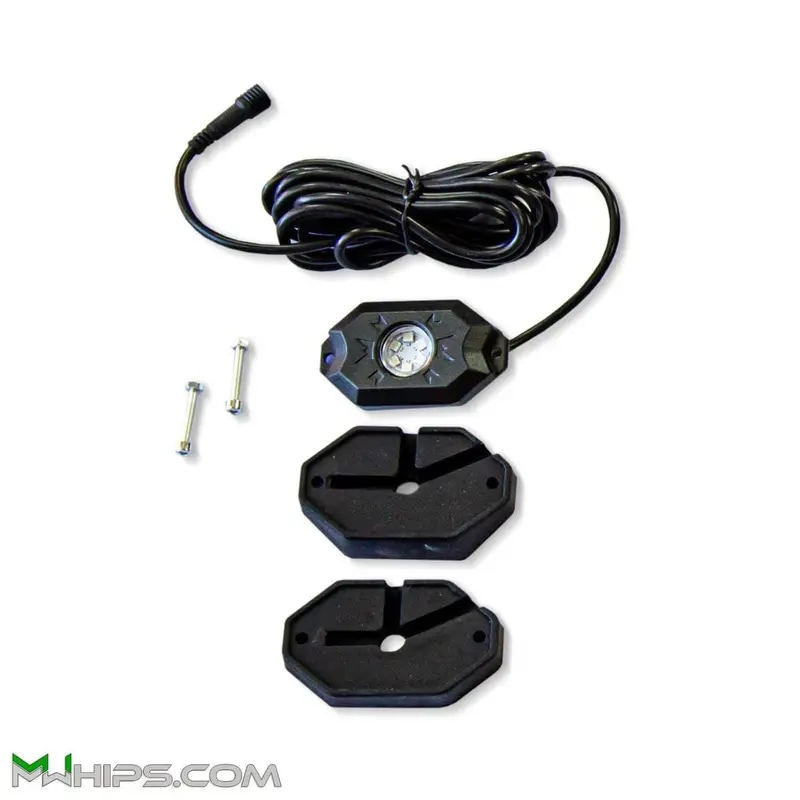 M Whips T2 Chase Led Rock Light & Mounting Kit - One Piece 1